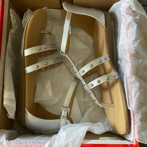 Aerosols silver sandal size 10